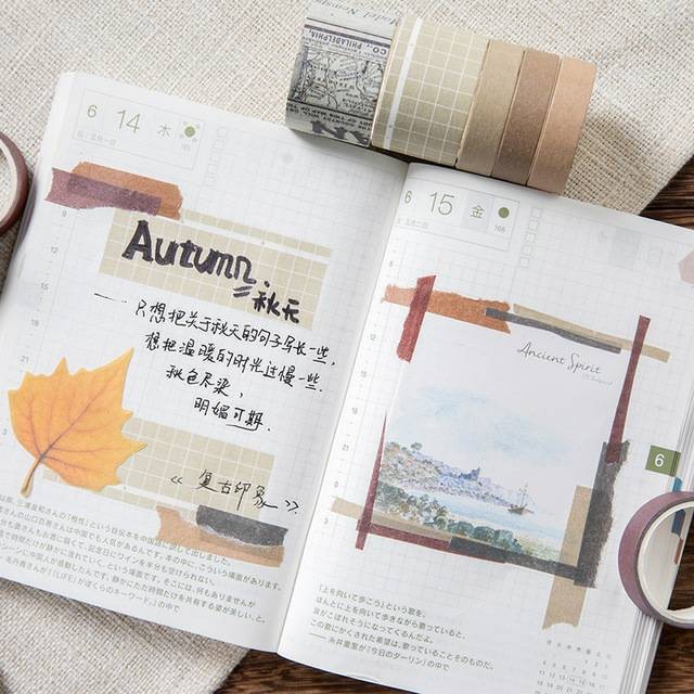 

Segera Miliki [Lbs] 10 Rolls Washi Masking Tape Bujo Diary Scrapbook Studygram Terbatas