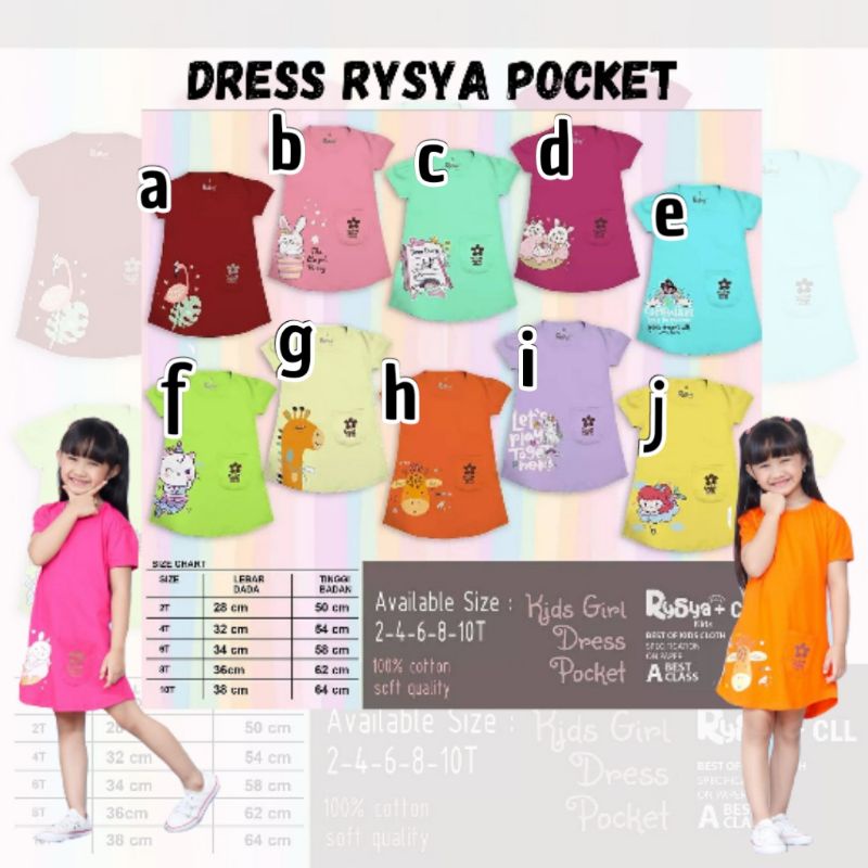 DRESS RYSYA ANAK CEWEK