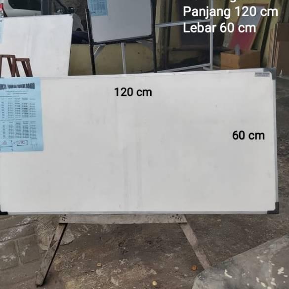 Hot - Whiteboard 60 x 120 cm papan tulis 120 x 60 cm ✔