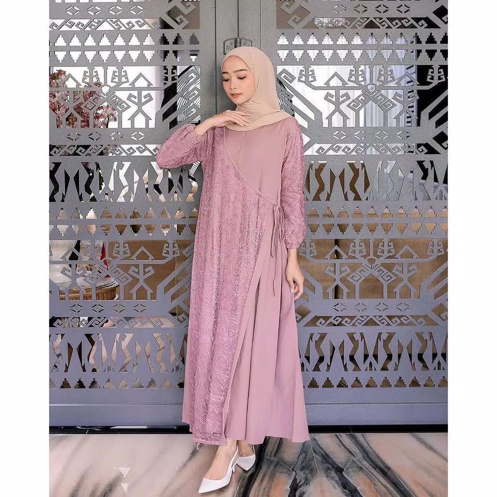 GAMIS MUSLIM / AYU DRESS / DRESS MAXY BRUKAT WANITA /DRESS BRUKAT/ DRESS KONDANGAN