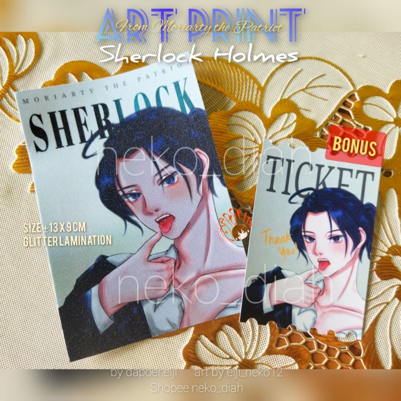 [eiji] ART PRINT SHERLOCK HOLMES ANIME MORIARTY THE PATRIOT (READY)