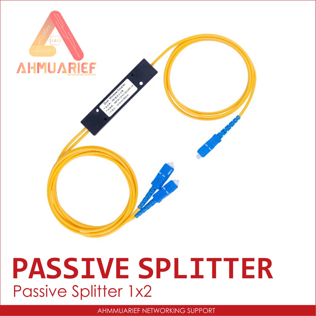 Pasif Passive Splitter Spliter 1 2 Fiber Optik SC UPC