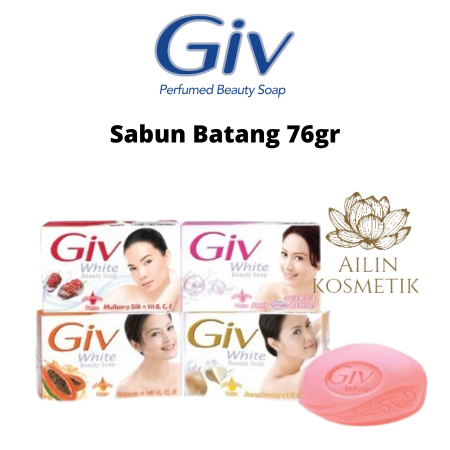 GIV Sabun Batang 76gr BPOM ORIGINAL / Sabun Giv Sabun Mandi Giv Bar Soap Perfume by AILIN