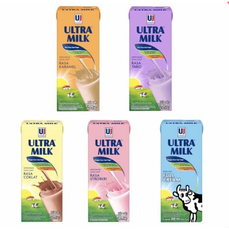 Varian Susu ultra milk 200/250 ml