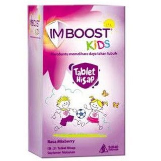 Terbaru!! Imboost Kids Tablet Hisap - Suplemen Penambah Daya Tahan Tubuh Anak