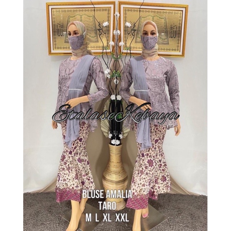 (COD)nREALPICT!! Aurora selendang kebaya/kebaya modern/kebaya sabrina/kebaya tunik/setelan kebaya/ s