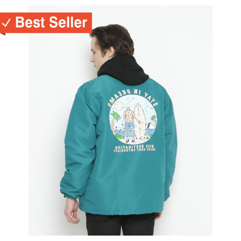 FASHION MURAH JAKET BAGUS / Erigo Coach Jacket Enthusiast Tosca