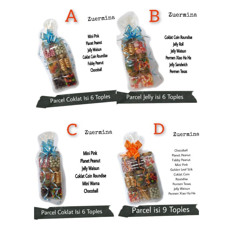 

Parcel Coklat Lagie dan Jelly Naraya isi 6 dan 9 Toples 200ml