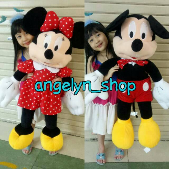 Boneka minnie mouse/mickey mouse jumbo