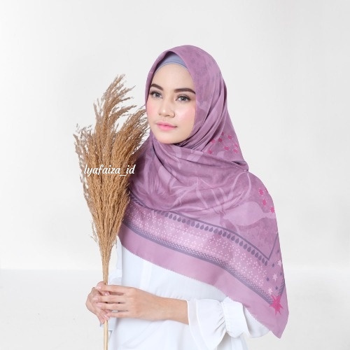 ScarfHijab voal ultrafine Edelweiss Scarf [lilac] by lyafaiza jilbab voal Hijabsegiempat