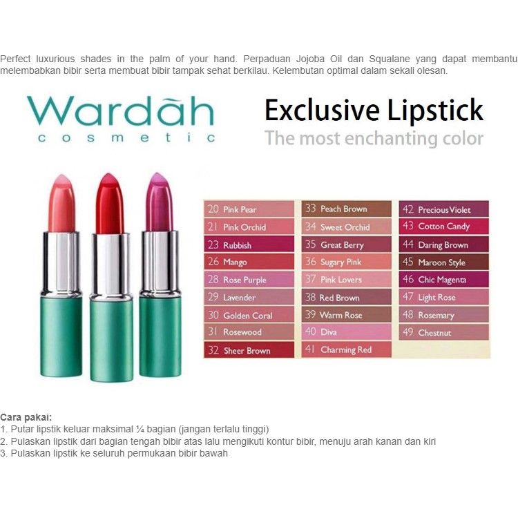 Wardah Lipstick Exclusive