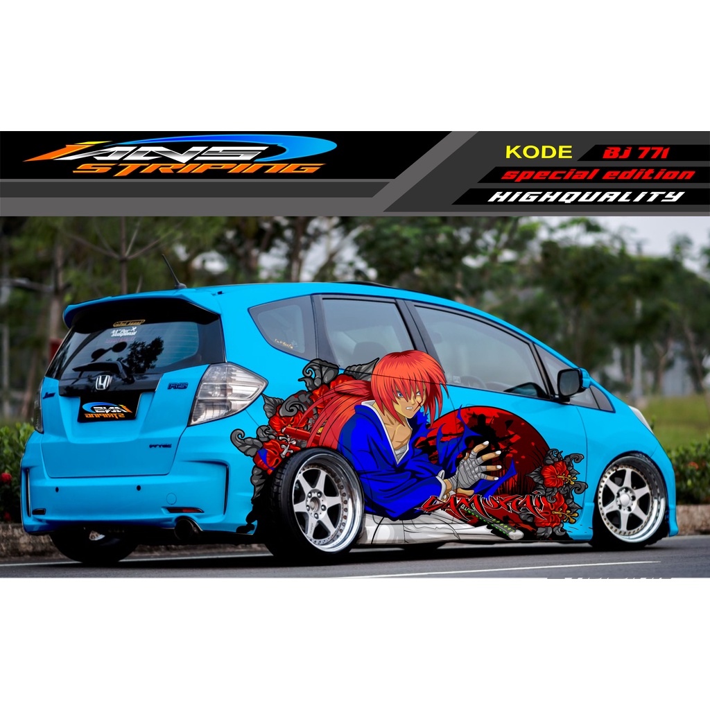 STICKER MOBIL HONDA BRIO AGYA JAZZ AVANZA YARIS / DECAL STICKER MOBIL JAZZ / STIKER MOBIL