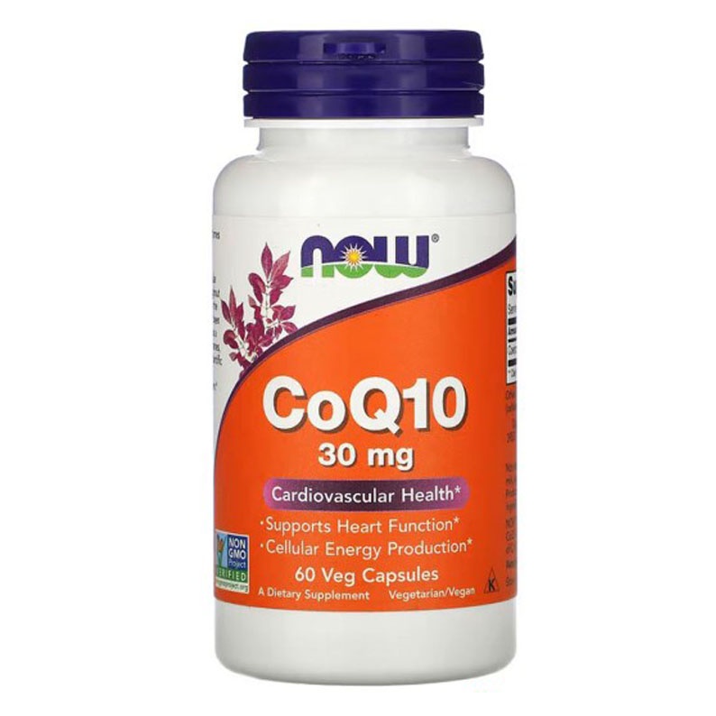 Now Food CoQ10 30 mg 60Vegcap Jaga Jantung Produksi Energi ORI USA NOW