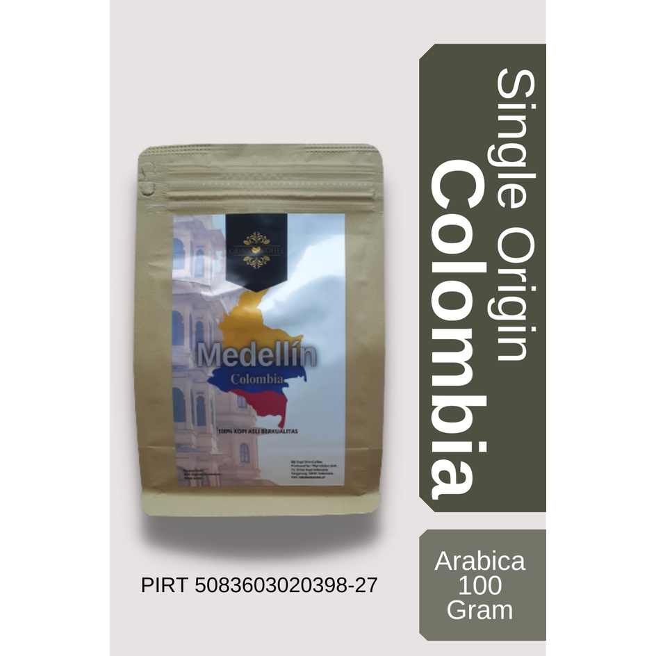 

Kopi Arabica "Medellín" Colombia Supremo Coffee Biji Kopi / Kopi Bubuk