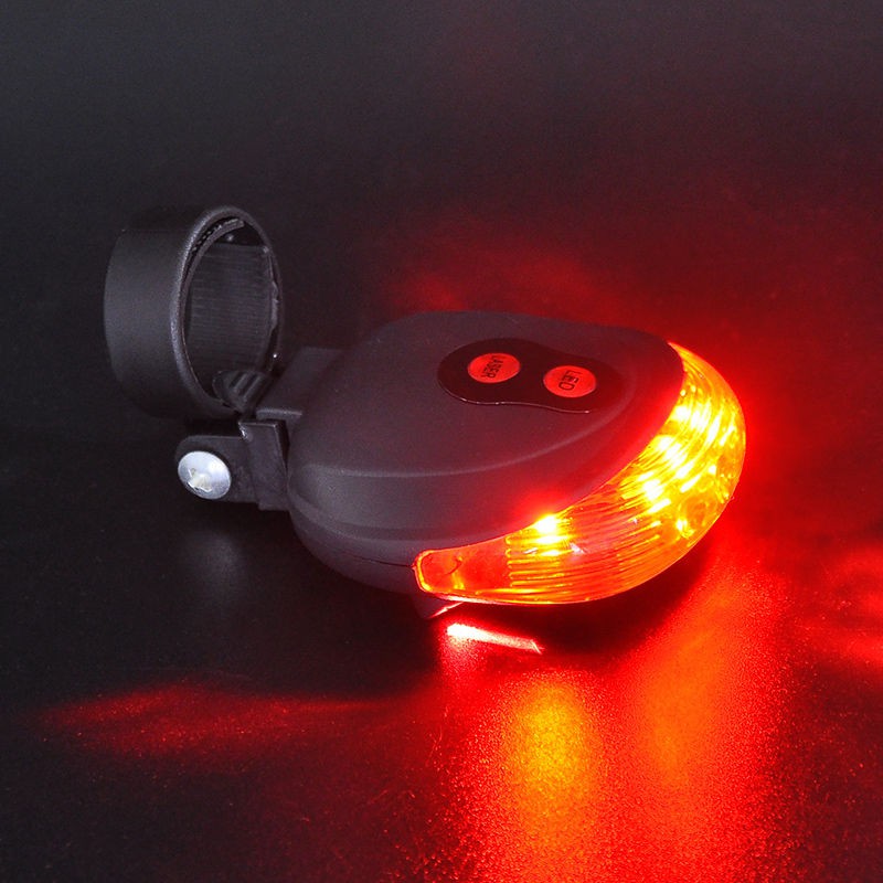 LAMPU LASER SEPEDA Laser Strobe Taillight 5 LED / Lampu LED Sepeda - SL-116- TaffLED Bicycle