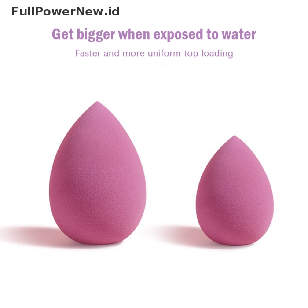 (Full) 4pcs Spons Puff Blender Makeup Dengan Kotak Penyimpanan