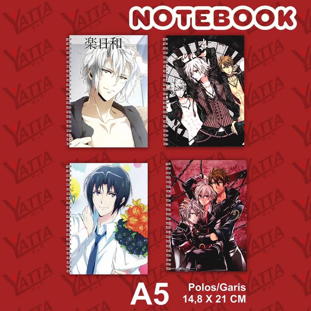 

Notebook Anime ukuran A5 14,6 cm x 21 cm Idolish7 Seri 2