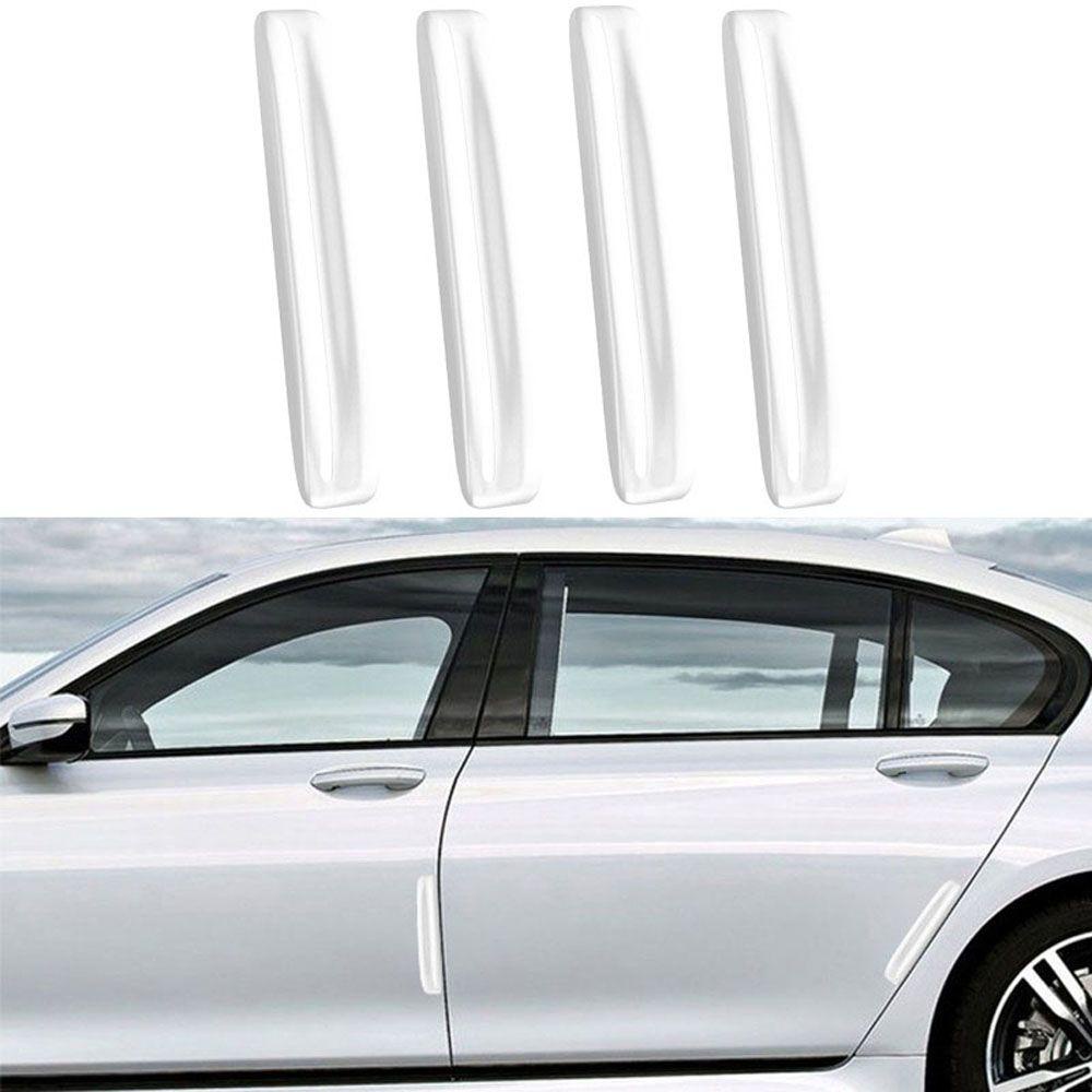 Lanfy Stiker Perlindungan Strip Anti-Tabrakan Mobil 4 Pcs Auto Door Auto Body Auto Sticker Auto Exterior Pelindung Sticker Mobil Bumper Lecet Plat Bar