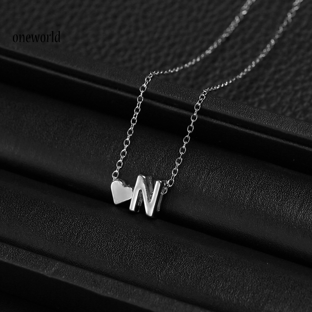 |Onwo Dress Mini Lengan Pendek Untuk Wanita| Kalung Liontin Bentuk Huruf Bahan Alloy Stainless Untuk Unisex