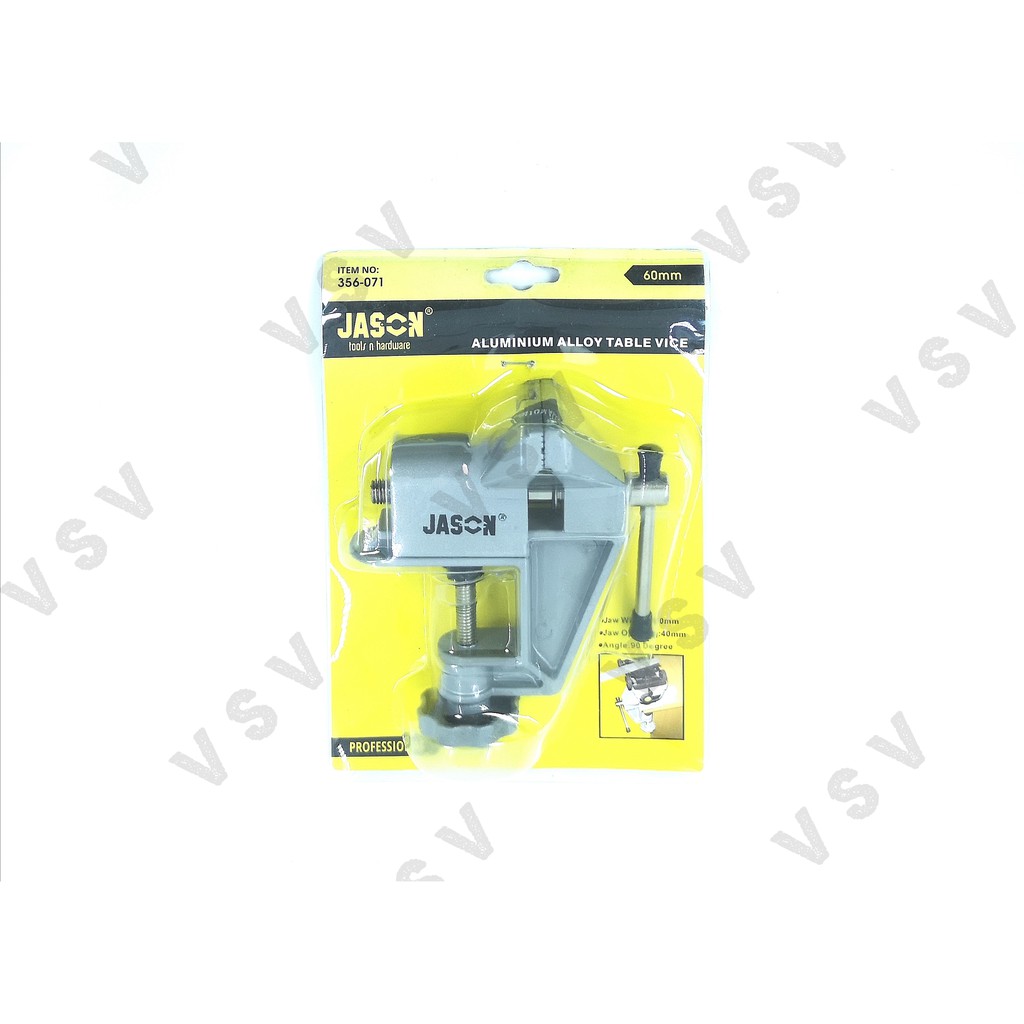 Jason catok meja body alumunium 60mm Table Vice Catok meja