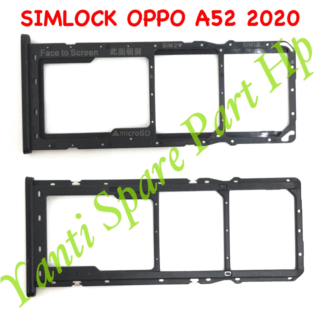 Simtray Sim Lock Oppo A52 2020 A92 2020 Original Terlaris New