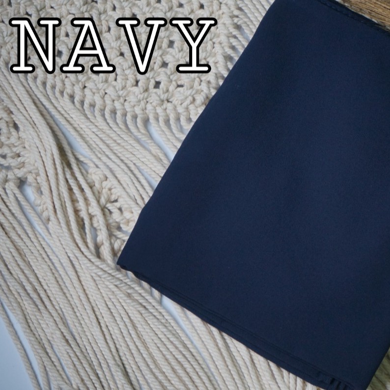 PASHMINA SQUARE CERUTY 180x75CM/PASHMINA BELLA SQUARE-NavySQUARE