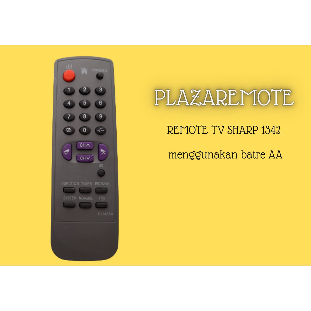 Remote SHARP TV CRT 1342 dan 1587 368