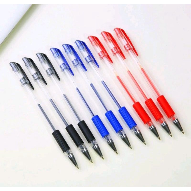 

5 pcs Pena Gel 0.5mm Standart Pena Tinta Cair Alat Tulis Sekolah Pena Tinta Gel