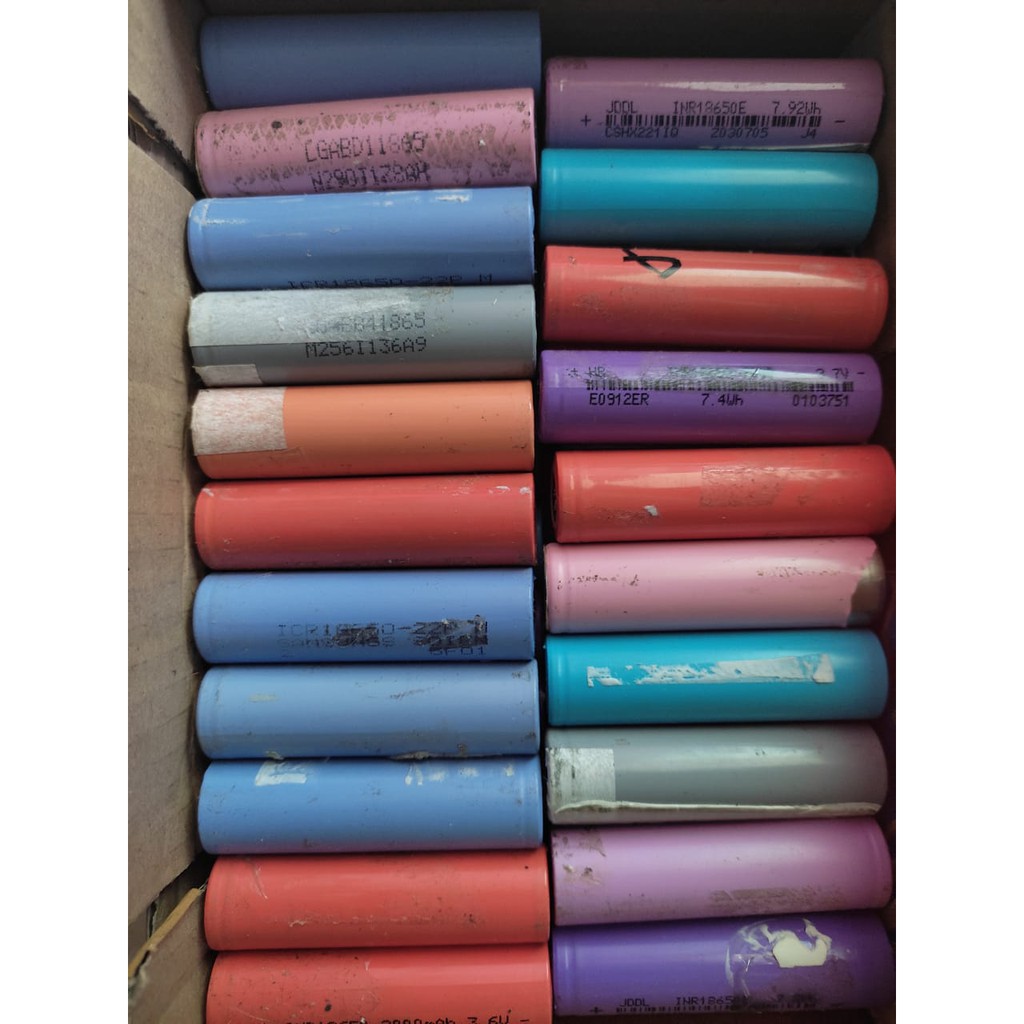 Baterai 18650 Bekas Copotan Bongkaran Laptop lithium ion li-ion