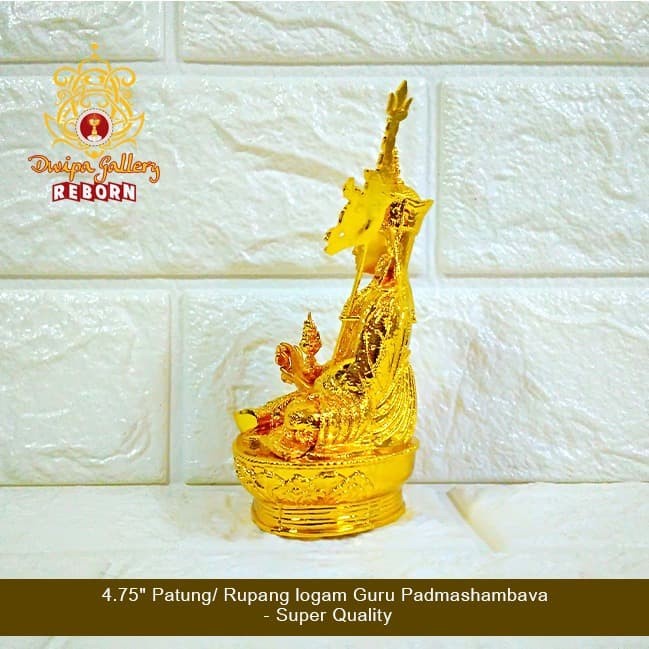 4.75&quot; Patung/ Rupang logam Guru Padmashambava - Super Quality