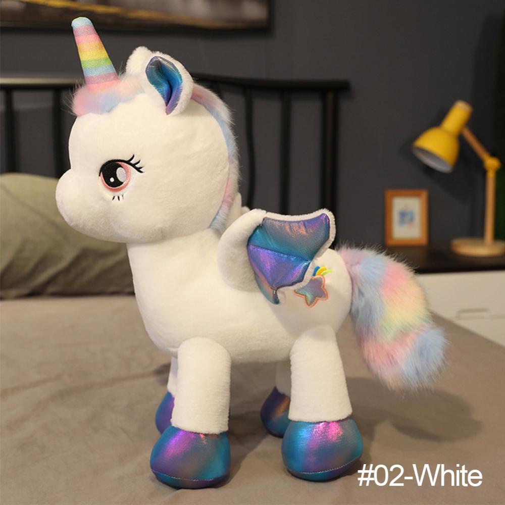 Timekey Mainan Boneka Unicorn 40cm Bahan Plush Lembut Untuk Hadiah Natalulang Tahun Anak Perempuan O4Z7