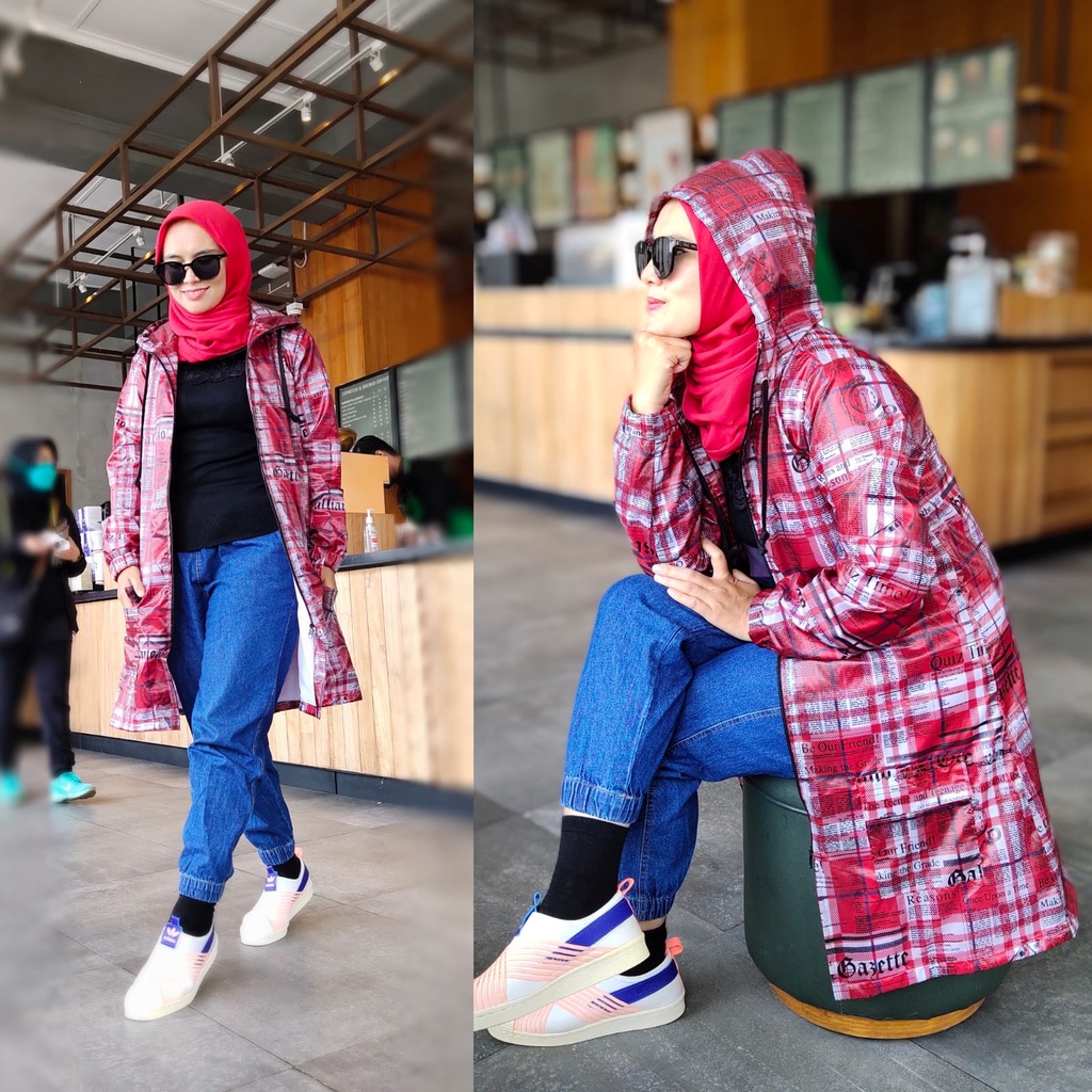 LONG JAKET PARASUT IMPORT