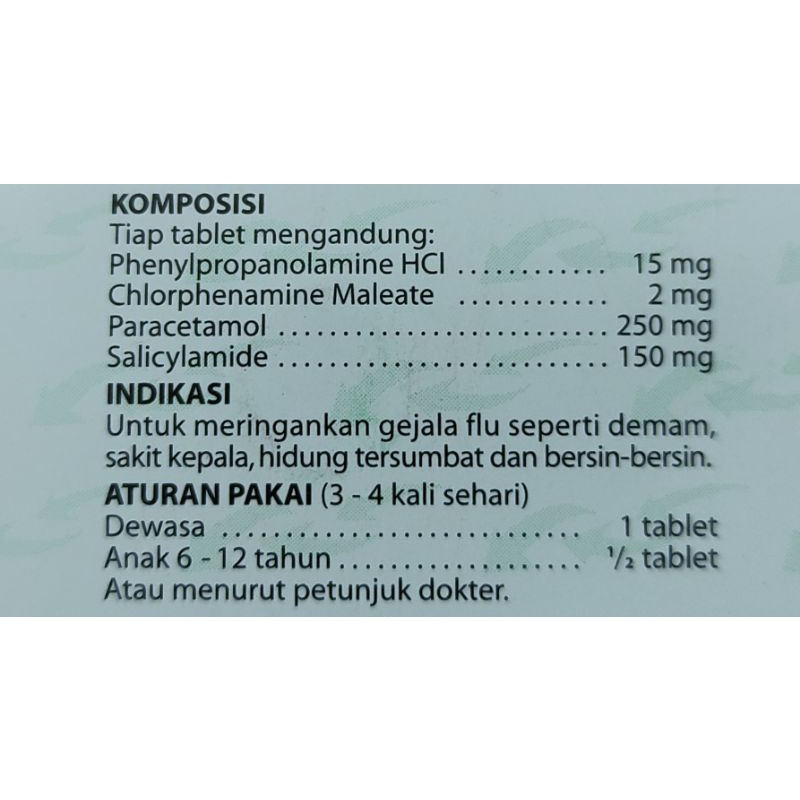 Neozep Forte 4 Tablet / Gejala Flu / Hidung Tersumbat / Demam / Pusing