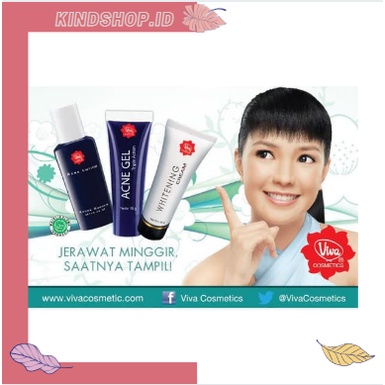 KINDSTORE❤ | Viva Acne Gel Triple Action 15g | Viva Acne Lotion 30 ml | Viva Whitening Cream 15g