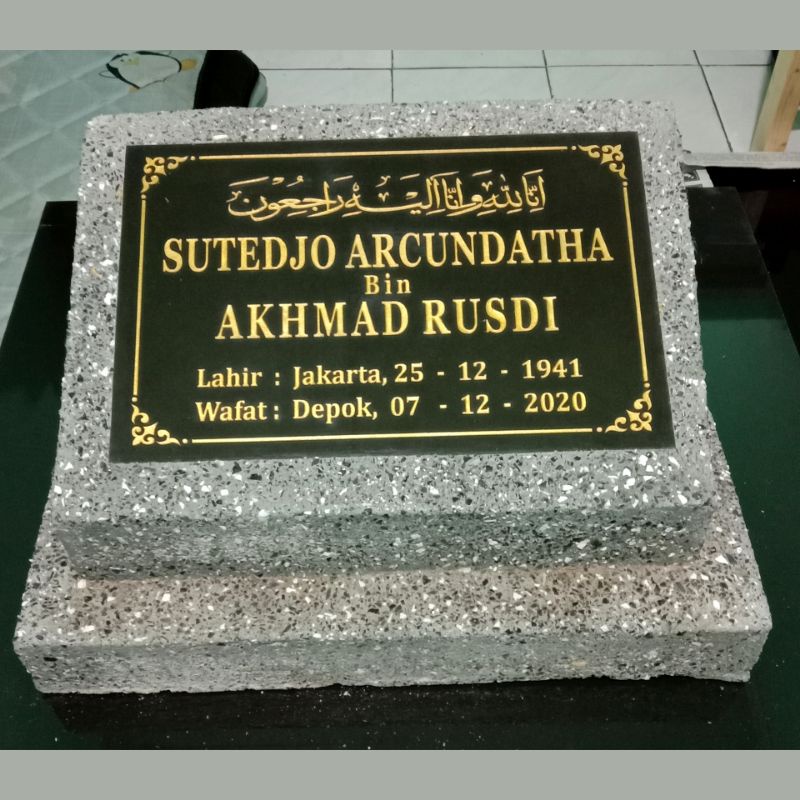 BATU NISAN MURAH BAHAN BETON LAPISAN PASIR GRANITE MARMER  Shopee 