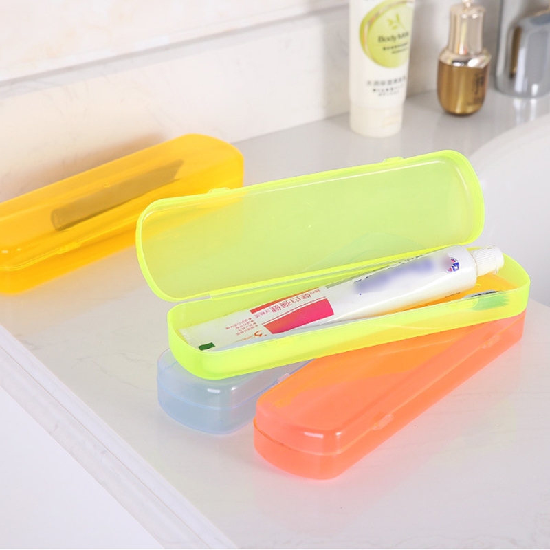 Kotak Penyimpanan Case Penutup Sikat Gigi Portable Travel Outdoor Plastik Camping Brush Holder Home Storage Organizer