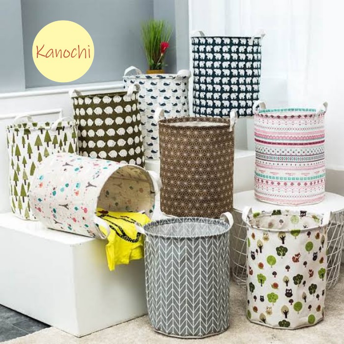 Keranjang Baju Laundry Bag Pakaian Kotor Organizer Tempat Penyimpanan