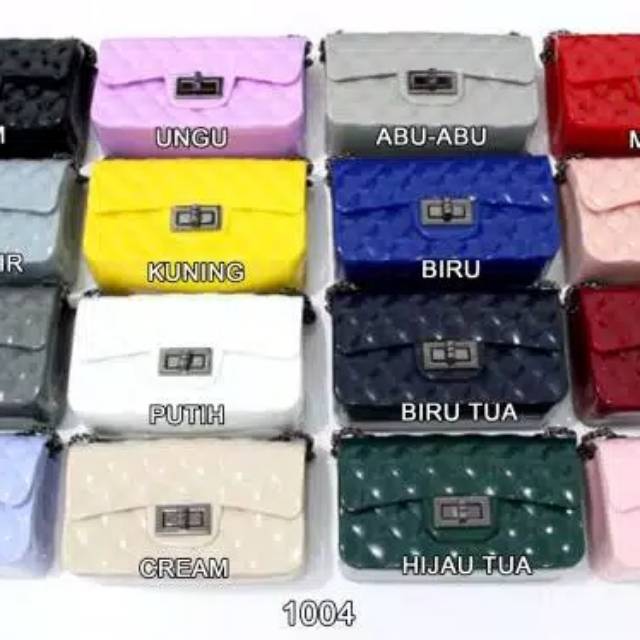 Tas jelly...rantai hitam.