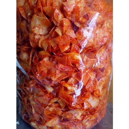 

snack kiloan Keripik Singkong Sanjay Pedas 125 gram makanan ringan