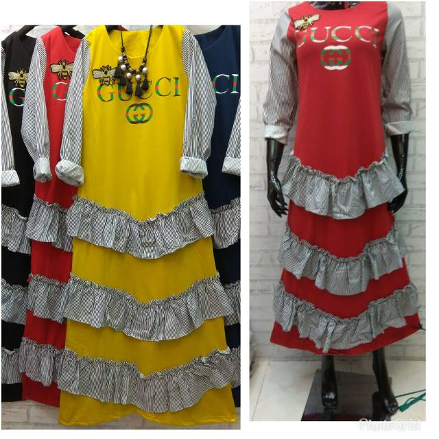 20 Inspirasi Gamis  Gucci  Import  Retai House