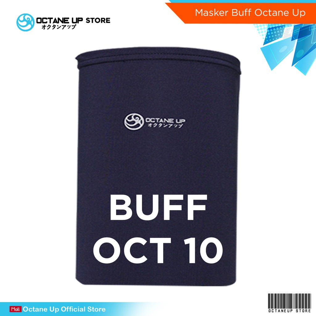 BUFF BANDANA SLAYER SYAL MASKER MOTOR ORIGINAL MULTIFUNGSI OCTANE UP-BUFF OCT 10