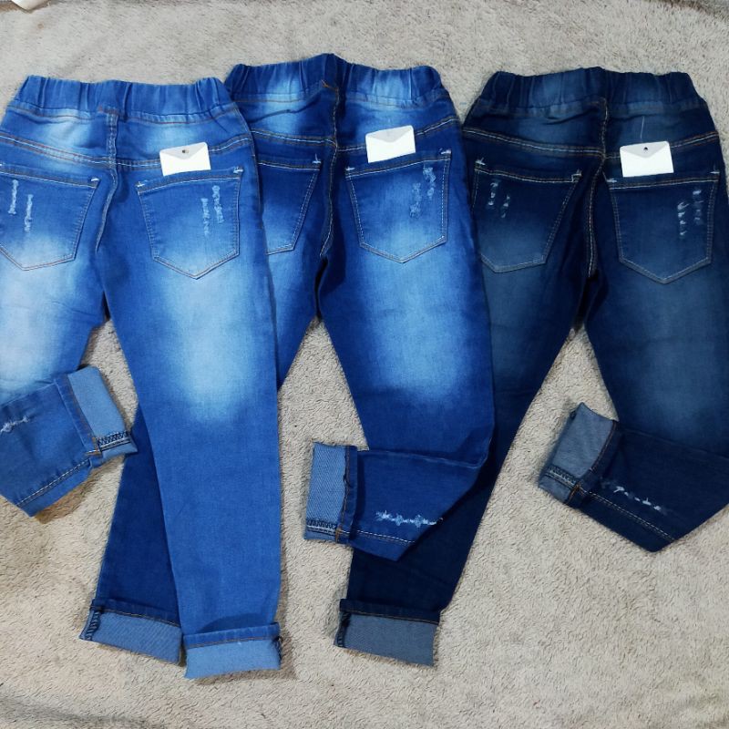 Celana Jeans Anak Perempuan Umur 6-9 Tahun | KAIN JEANS STRECH PREMIUM