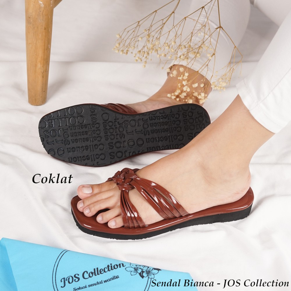 Sandal Wedges Wanita Model Selop - Bianca by JOS Collection