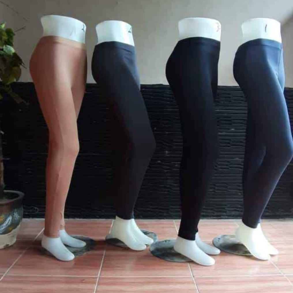Leging Wanita Dewasa Panjang - Lejing Wanita Tebal -  Celana Legging Panjang Wanita Legging Dewasa Leging Polos Image 7