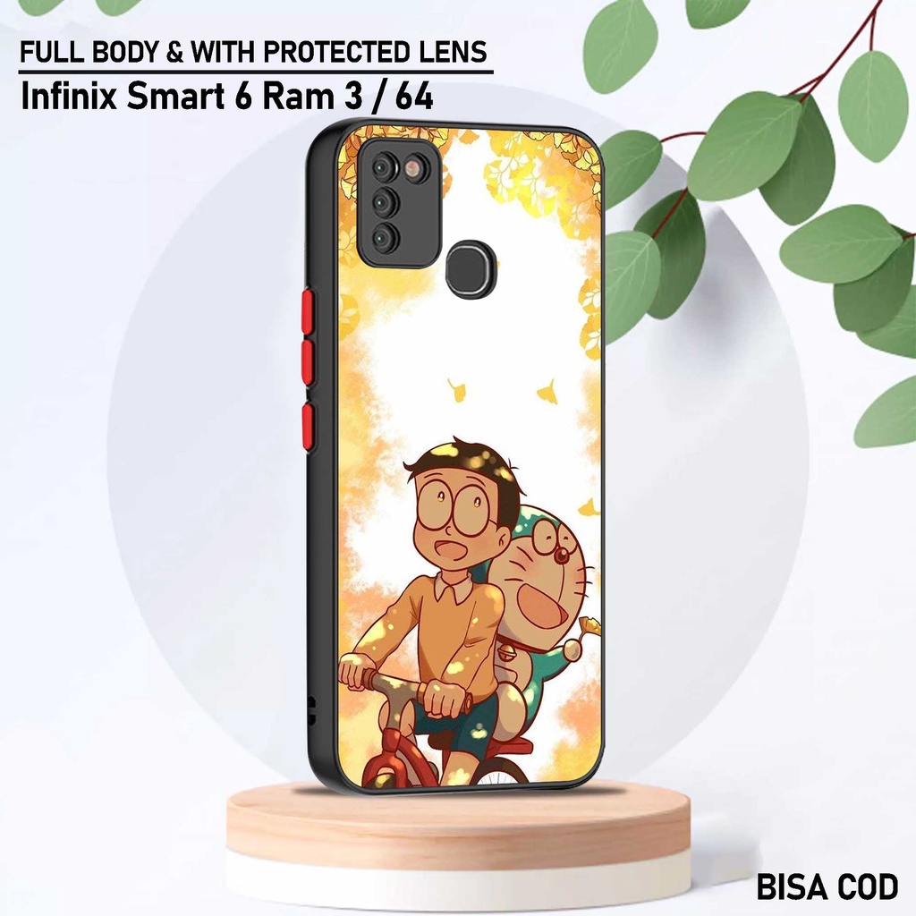 Untung Case Infinix Smart 6 Ram 3 - Motif Case [ Kartun Emon 3 ] - Hardcase Infinix Smart 6 Ram 3 - 
