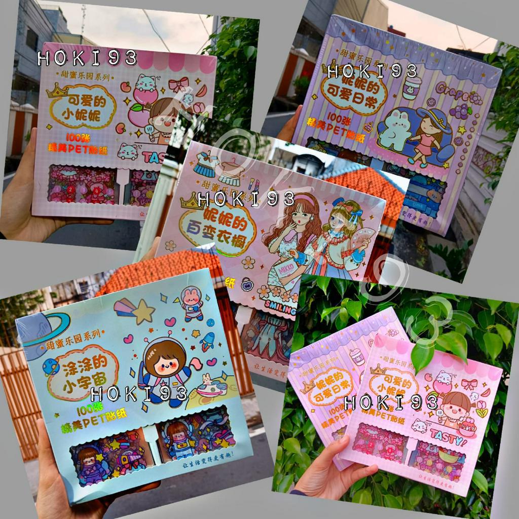 STIKER ISI 100 TERBARU STiker lucu PRINCESS GILR ASTRONOT 100PCS