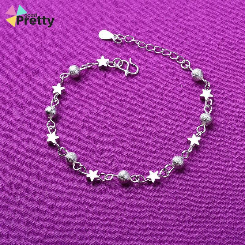 Manik-manik Pasir Gelang Bintang Kecil Gelang Kaki Fashion Pentagram Girls Jewelry - PD