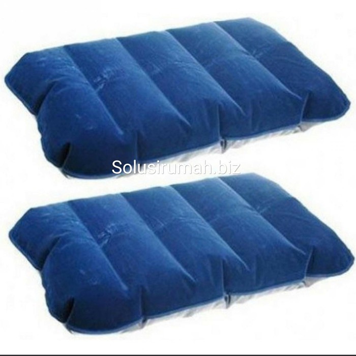 BANTAL FLAT ANGIN ANTI TENGENG PENDEK 30 X 46CM traveling karet travel