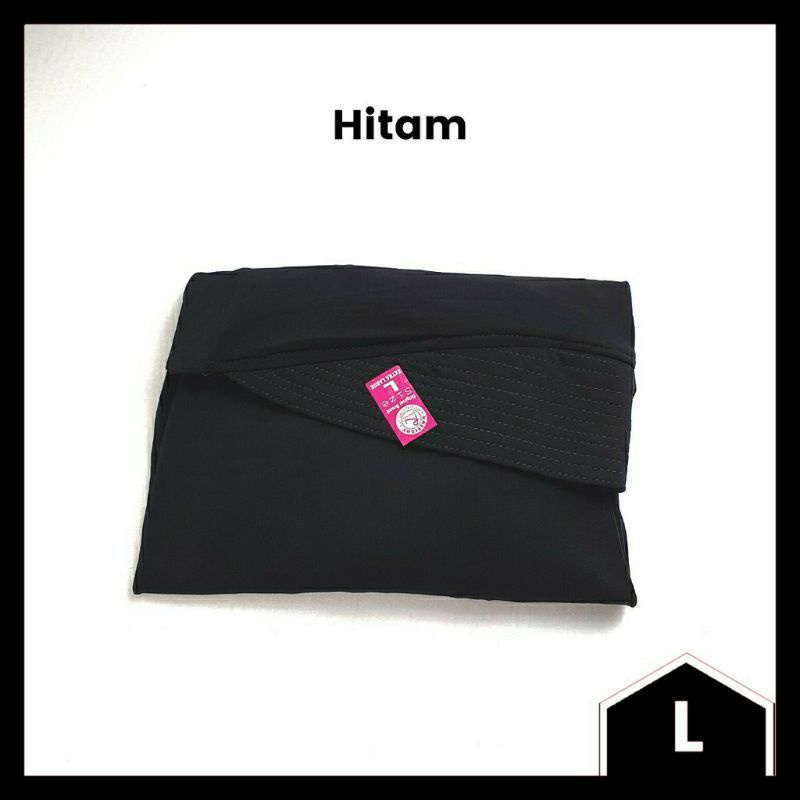 Grosir Jilbab Instan/Bergo Rasyiqul Original sz L-Hitam