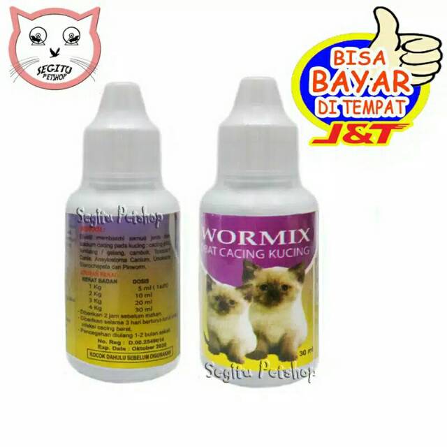 Obat Kucing Kitten Cacingan WORMIX